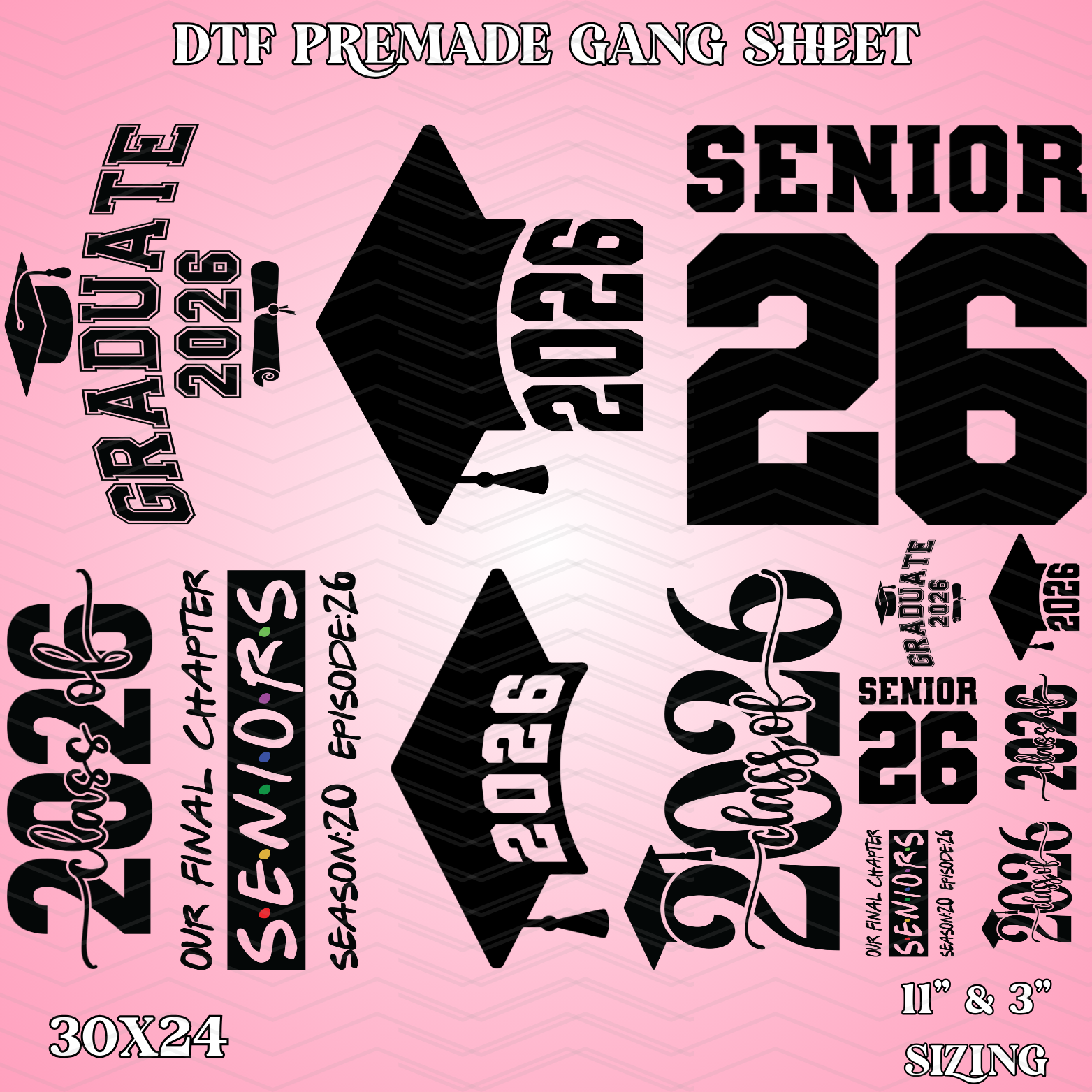 2026 Grad - 30x24 - PREMADE GANG SHEET