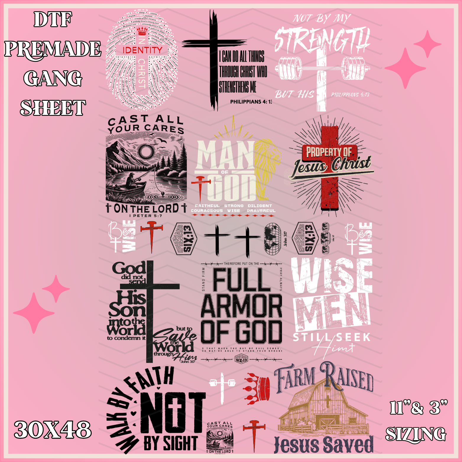 Faith Men - 30x48 - PREMADE GANG SHEET